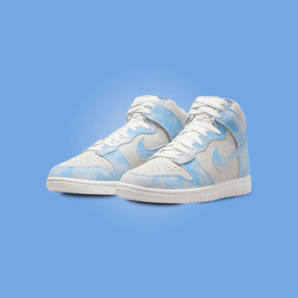 Nike Sky Blue and White High-Tops